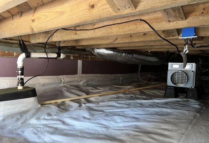 Real crawlspace project photo