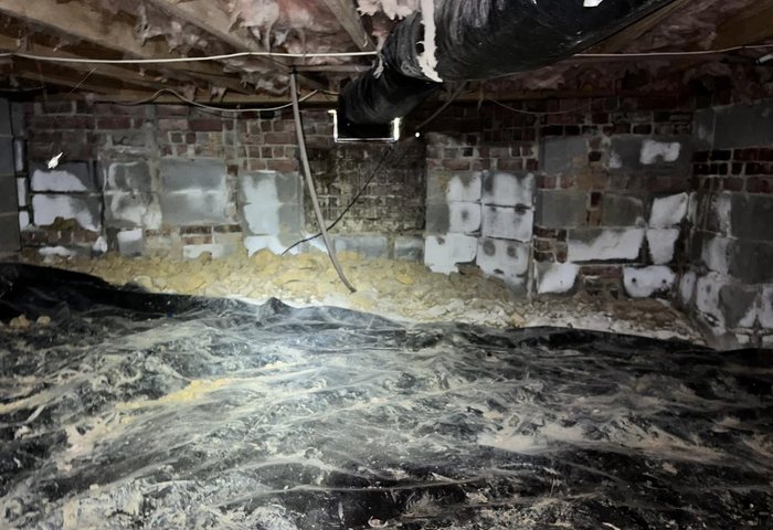 Real crawlspace project photo